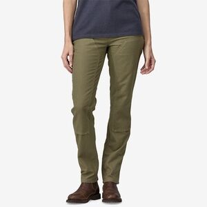 Patagonia Pant Womens 8x33 Duble Knee All Seasons Hemp Fatigue Green Hiking work